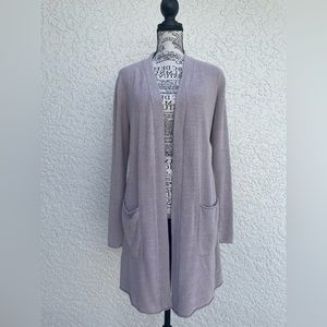 Barefoot Dreams CozyChic Lite Santa Monica Cardigan Driftwood Taupe